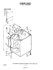 06 - Cabinet parts for Whirlpool Washer LA5530XMW0 from AppliancePartsPros.com