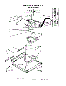 08 - Machine Base parts for Whirlpool Washer LA7780XSW2 from AppliancePartsPros.com