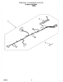 06 - Wiring Harness parts for Whirlpool Washer CAWC529JQ0 from AppliancePartsPros.com