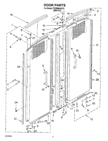 03 - Door parts for Whirlpool Personal Valet System PVWM600JY0 from AppliancePartsPros.com