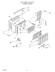 03 - Cabinet parts for Whirlpool Air Conditioner ACV072XG0 from AppliancePartsPros.com