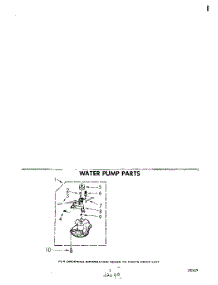 03 - Water Pump parts for Whirlpool Washer LHA4000W2 from AppliancePartsPros.com
