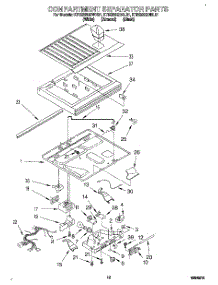 07 - Compartment Separator parts for Kitchenaid Refrigerator KTRS22QDAL01 from AppliancePartsPros.com