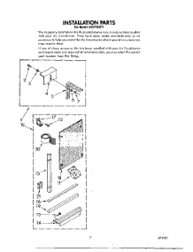 05 - Installation parts for Whirlpool Air Conditioner AC0752XT1 from AppliancePartsPros.com