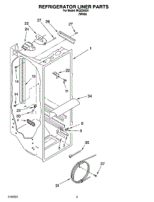 02 - Refrigerator Liner Parts parts for Whirlpool Refrigerator IKQ224304 from AppliancePartsPros.com