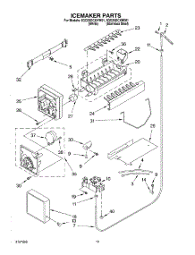 12 - Ice Maker, Optional parts for Whirlpool Refrigerator 6GD25DCXHW01 from AppliancePartsPros.com