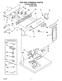 02 - Section parts for Whirlpool Dryer CEDS774JQ0 from AppliancePartsPros.com