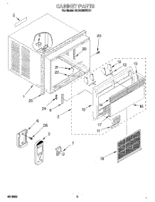 02 - Cabinet parts for Whirlpool Air Conditioner 8CACM07DD1 from AppliancePartsPros.com