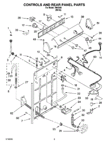 02 - Controls And Rear Panel Parts parts for Whirlpool Washer IM45000 from AppliancePartsPros.com