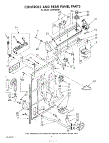 03 - Controls And Rear Panel parts for Whirlpool Washer LA5578XSW1 from AppliancePartsPros.com