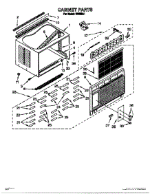 04 - Cabinet Parts parts for Whirlpool Air Conditioner RH203A1 from AppliancePartsPros.com