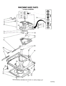 07 - Machine Base parts for Whirlpool Washer LA5300XPW4 from AppliancePartsPros.com