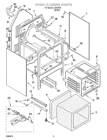 04 - Oven Chassis Parts parts for Whirlpool Range IJP87801 from AppliancePartsPros.com