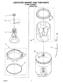 03 - Agitator, Basket And Tub Parts parts for Whirlpool Washer IAX4000RQ1 from AppliancePartsPros.com