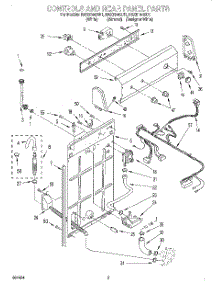 02 - Controls And Rear Panel parts for Whirlpool Washer RAX6144EN1 from AppliancePartsPros.com