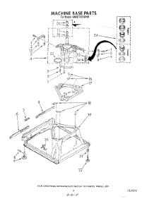 08 - Machine Base parts for Kitchenaid Washer KAWE742VAL0 from AppliancePartsPros.com