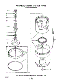 06 - Agitator, Basket And Tub parts for Kitchenaid Washer KAWE460WAL1 from AppliancePartsPros.com