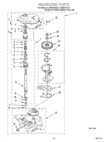 08 - Gearcase parts for Whirlpool Washer LSR8244EQ1 from AppliancePartsPros.com