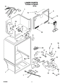 03 - Liner Parts parts for Whirlpool Refrigerator IT21AMXRQ01 from AppliancePartsPros.com