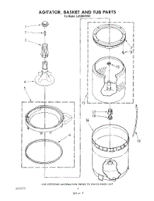 04 - Agitator, Basket And Tub parts for Whirlpool Washer LA5300XSW2 from AppliancePartsPros.com