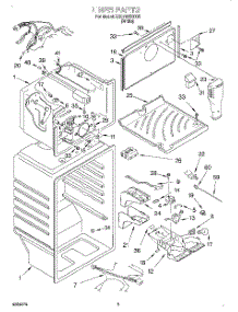 02 - Liner parts for Whirlpool Refrigerator 3XKVN490000 from AppliancePartsPros.com