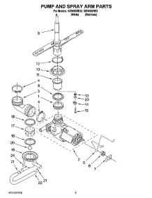 04 - Pump And Spray Arm Parts parts for Whirlpool Dishwasher IUD6000RQ3 from AppliancePartsPros.com