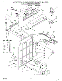 02 - Controls And Rear Panel parts for Whirlpool Washer LSV9245BN0 from AppliancePartsPros.com