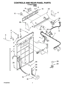 02 - Controls And Rear Panel Parts parts for Whirlpool Washer IV45001 from AppliancePartsPros.com