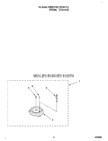 04 - Sealed Burner, Optional parts for Whirlpool Range FGP357YW2 from AppliancePartsPros.com