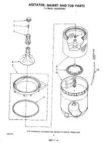 04 - Agitator, Basket And Tub parts for Whirlpool Washer LA5590XPW1 from AppliancePartsPros.com