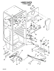 03 - Liner Parts parts for Whirlpool Refrigerator IST143300 from AppliancePartsPros.com