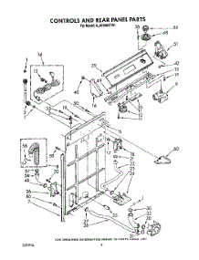 03 - Controls And Rear Panel parts for Whirlpool Washer 4LA9300XTG1 from AppliancePartsPros.com