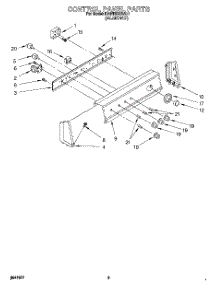 06 - Control Panel parts for Kitchenaid Washer KAWE878BAL1 from AppliancePartsPros.com