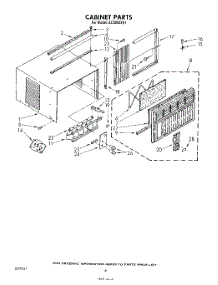 04 - Cabinet parts for Whirlpool Air Conditioner AC0802XS1 from AppliancePartsPros.com