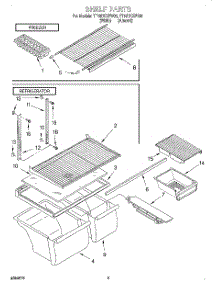 05 - Shelf, Lit / Optional parts for Whirlpool Refrigerator TT18DKXFN00 from AppliancePartsPros.com