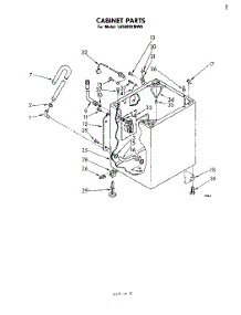 06 - Cabinet parts for Whirlpool Washer LA5600XMW0 from AppliancePartsPros.com