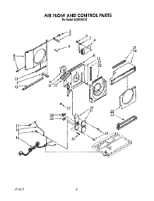 02 - Airflow And Control parts for Whirlpool Air Conditioner ACM492XX2 from AppliancePartsPros.com