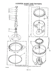 04 - Agitator, Basket And Tub parts for Whirlpool Washer LA6040XTW0 from AppliancePartsPros.com