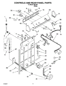 02 - Controls And Rear Panel Parts parts for Whirlpool Washer IM41001 from AppliancePartsPros.com
