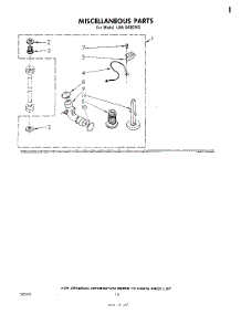 09 - Miscellaneous , Literature And Optional parts for Whirlpool Washer LHA6400W2 from AppliancePartsPros.com
