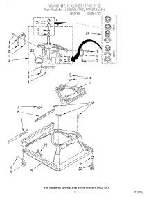 06 - Machine Base parts for Whirlpool Washer LLN8244AN0 from AppliancePartsPros.com