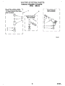 10 - Water System parts for Whirlpool Washer 7LSP9245BN0 from AppliancePartsPros.com