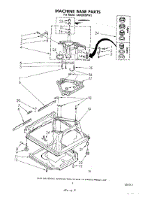 07 - Machine Base parts for Whirlpool Washer LA5530XPW3 from AppliancePartsPros.com
