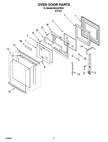 02 - Oven Door Parts parts for Whirlpool Oven IBS330PRS01 from AppliancePartsPros.com