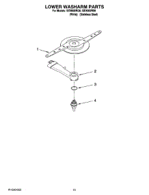 11 - Lower Washarm Parts, Optional Parts (Not Included) parts for Whirlpool Dishwasher IUD8000RQ8 from AppliancePartsPros.com