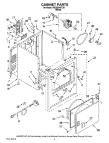 02 - Cabinet Parts parts for Maytag Dryer YMED5640TQ0 from AppliancePartsPros.com