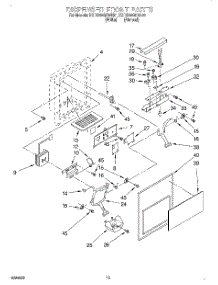 08 - Dispenser Front parts for Kitchenaid Refrigerator KSRS22QDAL01 from AppliancePartsPros.com