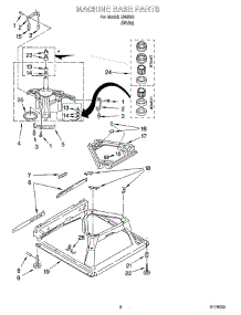 05 - Machine Base Parts parts for Whirlpool Washer IJ46001 from AppliancePartsPros.com