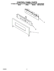 04 - Control Panel Parts parts for Kitchenaid Oven KEKB107KWH04 from AppliancePartsPros.com