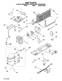 04 - Unit Parts parts for Maytag Refrigerator MTB1854VRB01 from AppliancePartsPros.com